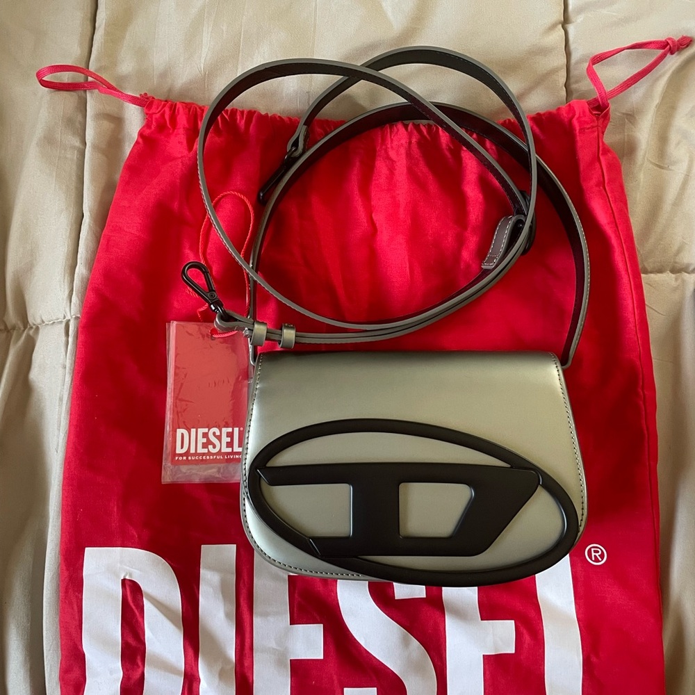 Diesel 1DR BAG in RARE grey / green color
